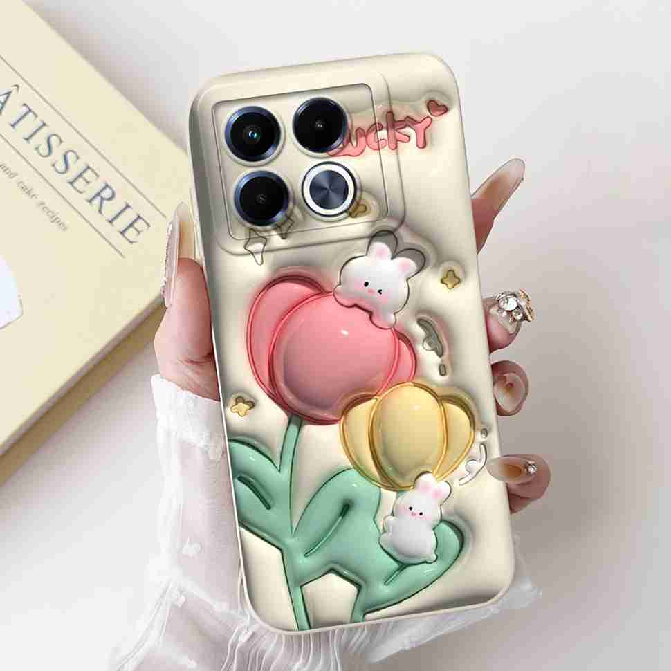 Чехол 'Весенний цветок' для Infinix Note 40 5G, Силиконовый мягкий противоударный чехол Funda для Infinix Note 40 X 40X Note40 Note40X
