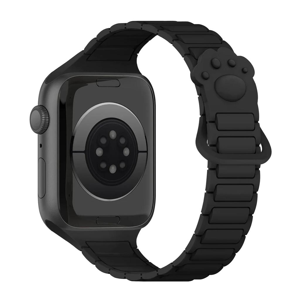 Магнитный силиконовый ремешок для Apple Watch Ultra 3 2 49мм 46мм 42мм 45мм 44мм 40 41мм Ремешок IWatch Series 11 10 9 8 7 6 SE Браслет