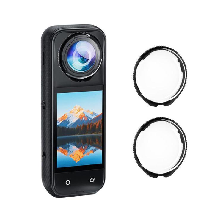 Для Insta360 X5 PULUZ Вращающийся Оптический Закаленный Стеклянный Защитный Чехол для Объектива (прозрачный)