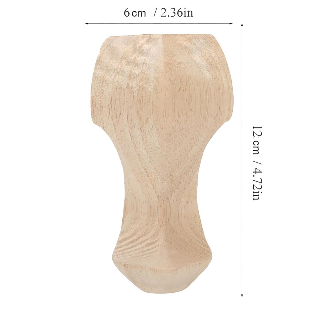 4pcs Hand Carved   Wood Furniture Legs Coffee Table TV Cabinet Sofa Foot