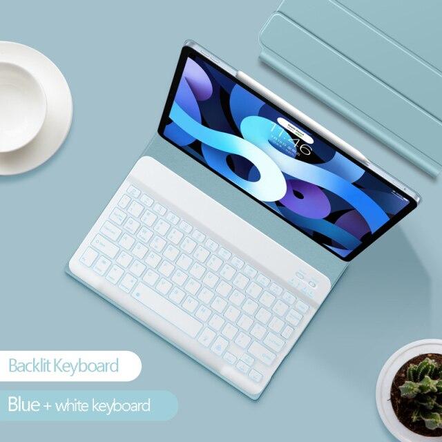 Двойной магнитный чехол-клавиатура для iPad Air 4 Pro 11 2020, сенсорная клавиатура и мышь для iPad Pro 11 дюймов, 10,9, смарт-чехол