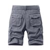 Мужские летние шорты-карго с несколькими карманами. Мужские повседневные модные однотонные свободные шорты-карго.