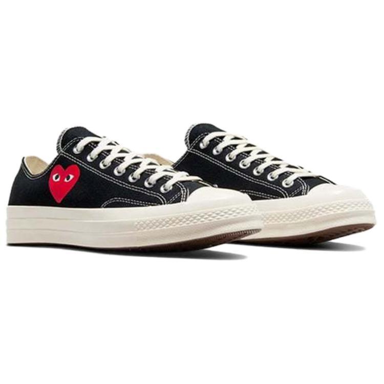 Converse x Comme des Garcons PLAY Chuck 70 Ox 'Single Heart Black' Men's A08804C