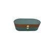 Elegant Leather Jewelry Storage Box - High-End Decorative Ornament for Desktop or Hotel Rooms