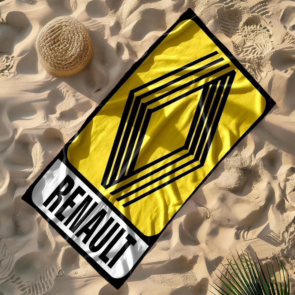 Renault Beach Towel Super Soft Microfiber Quickdry Fabric Comfortable Lightweight Perfect for Traveling Yoga Camping and Swimming