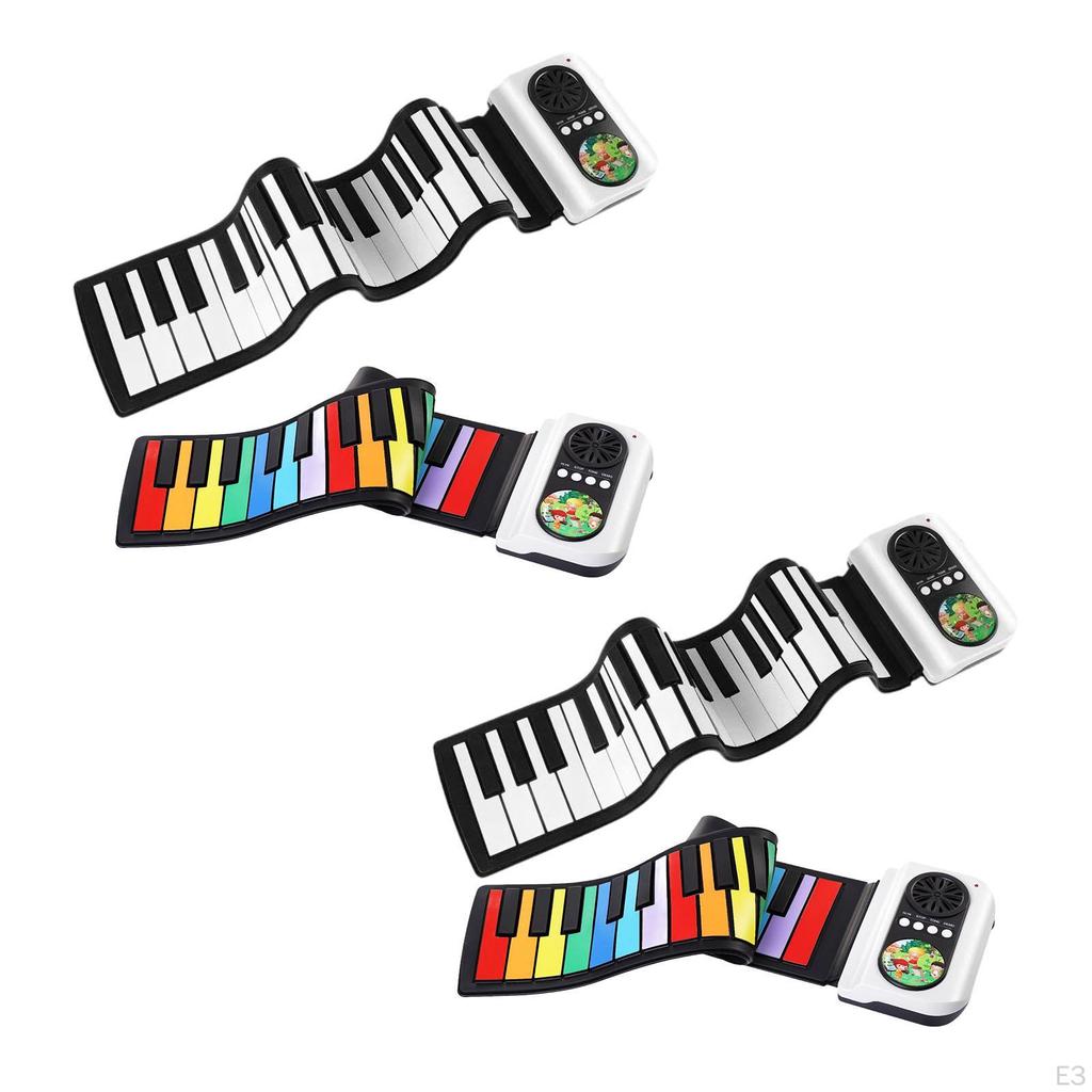 Flexible Roll-up Electronic Piano Foldable Children's Hand-held Keyboard Music Holiday Gift