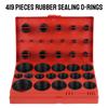 For Car Garage Plumbing Pipeline O-Shape Sealing Ring With Plastic Box 419 Pieces Assorted Rubber O-Rings