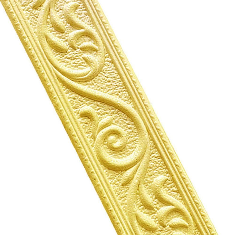 3D Foam Molding Trim Wall Trim Line Border Brown Decoration Silver