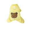 Winter Dog Coat Warm Cotton Padded Pet Jumpsuits for Small Medium Dogs Cats Soft Cute Bear Pattern Dog Jacket Puppy Clothing