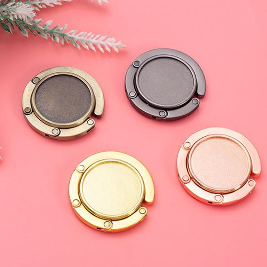 Складной крючок для сумки с магнитом, противоскользящий дизайн, универсальная совместимость, экономящий место металлический крючок для сумки, вешалка для кошелька