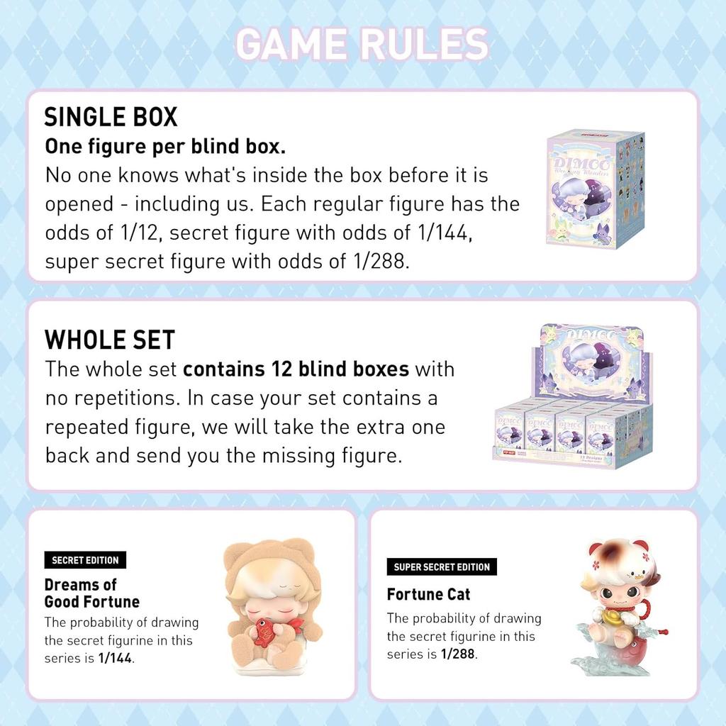 POP MART DIMOO Weaving Wonders Series Figures, 1 PCs DIMOO Blind Box Figures,Holiday Birthday Gifts