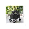 Folding Pet Stroller with Tray Ventilated Pet Stroller with Mesh Openings Dog Pram Breathable Portable for Small Dogs