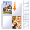 Листы для фотокарточек формата А4 Прозрачный ПП Безкислотный Альбом для фотографий Сменные страницы Держатель для фотокарточек Карточка Штамп Вырезка