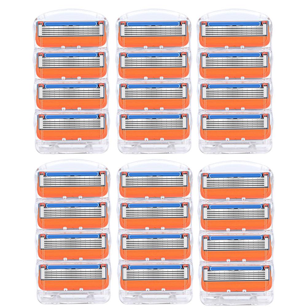 Shaving Razor Blades for 5 Holder Replacement Heads Face Shaver Cassettes 5 Layers Stainless Steel Blade For Men