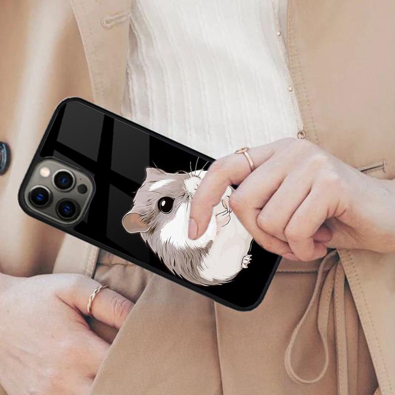 Funny Cute Hamster Magnetic Phone Case For APPLE iPhone 17 Air 16 14 13 12 Pro Max 15 Plus Wireless Charge With MagSafe Cover