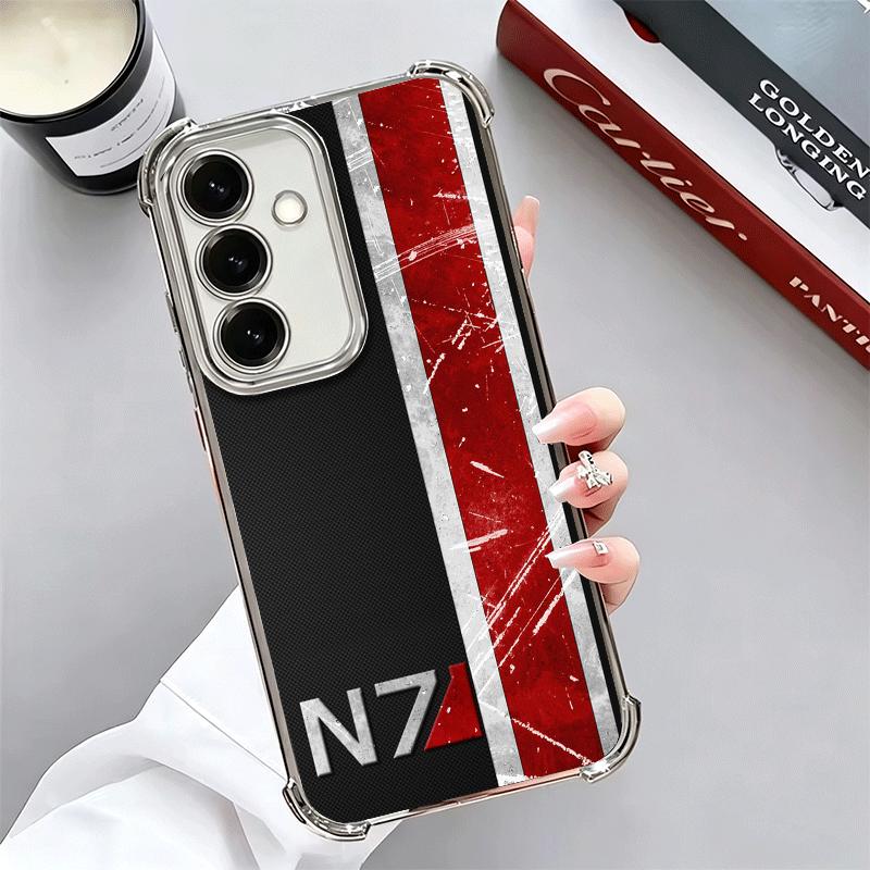 Мягкий чехол для телефона N7 Mass Effect для Samsung A17 A27 A07 A37 A57 A16 A56 A15 A55 A14 A54 A13 A53 A26 A36 A25 A35 A24 A34 A23 A33