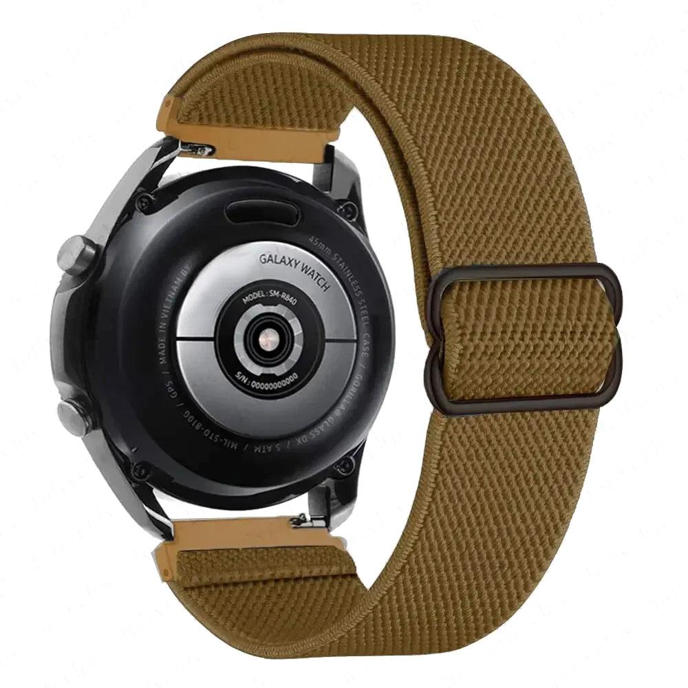 20 мм 22 мм Новый эластичный нейлоновый ремешок для Samsung Galaxy Watch 7 6 5 4/6classic 46 мм 44 мм 40 мм Нейлоновый ремешок для Huawei GT 2/3 Pro