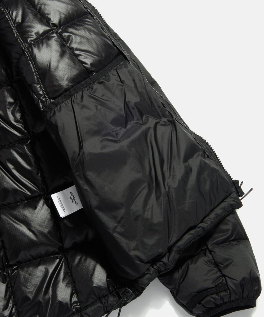 Espionage Hooded Light Down Jacket Black