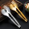 Non-Slip Stainless Steel Food Tongs Meat Salad Bread Serving Clip For Barbecue Steak Frying Shovel Buffet Clamp Cooking Utensils