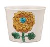 Kutani Ware Iwataya Soba Choko (small Cup) with Yellow Flower Pattern, K9-415