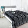 Bed Double King Size Throw Blanket New Winter Faux-fur Thickened Plush Blanket Flannel Imitation Fox Fur Warm Soft Blanket
