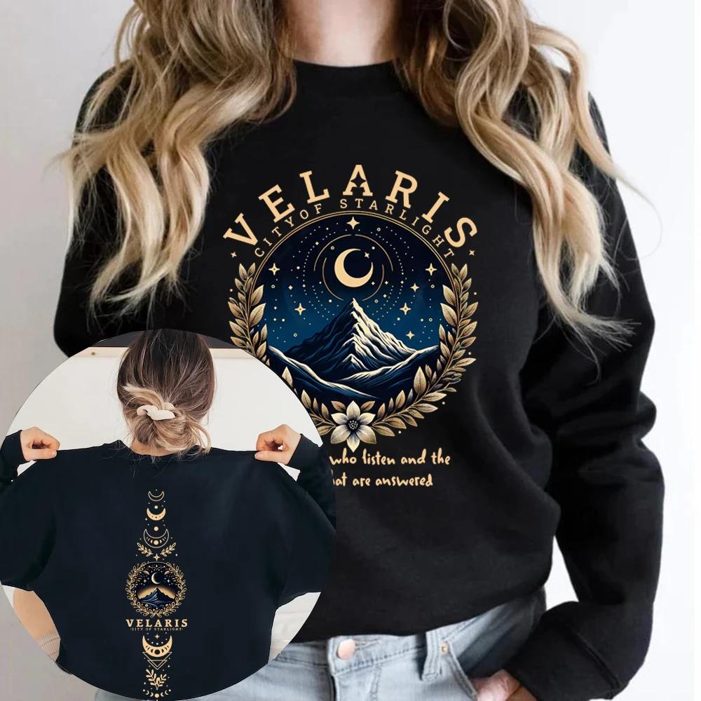 Толстовка Velaris City of Starlight ACOTAR, толстовка The Night Court, женские толстовки с рисунком, винтажный пуловер SJM Merch