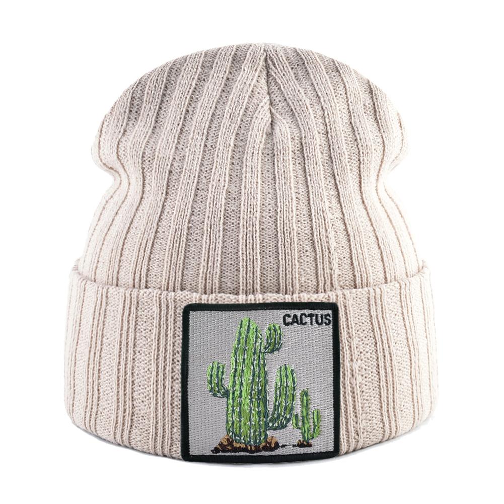 Hats For Knitted Fashion New Men Women Wolf Pattern Skullies Beanies Unisex Knitting Streetwear Hip Hop Bonnet Caps Kpop Gorras