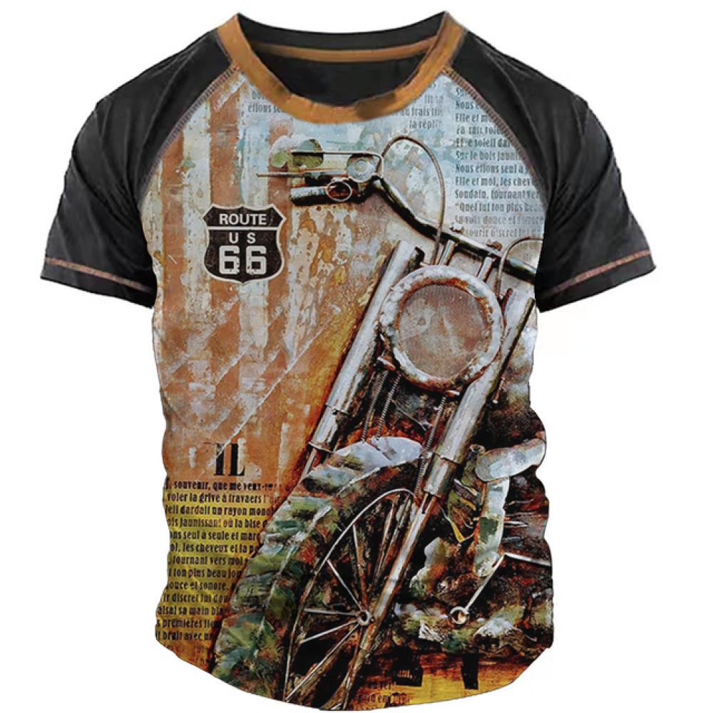 Винтажные мотоциклетные футболки для мужчин, летняя одежда, футболки с 3d графикой, уличная одежда, топы с короткими рукавами, мужские мотоциклетные рубашки, футболки