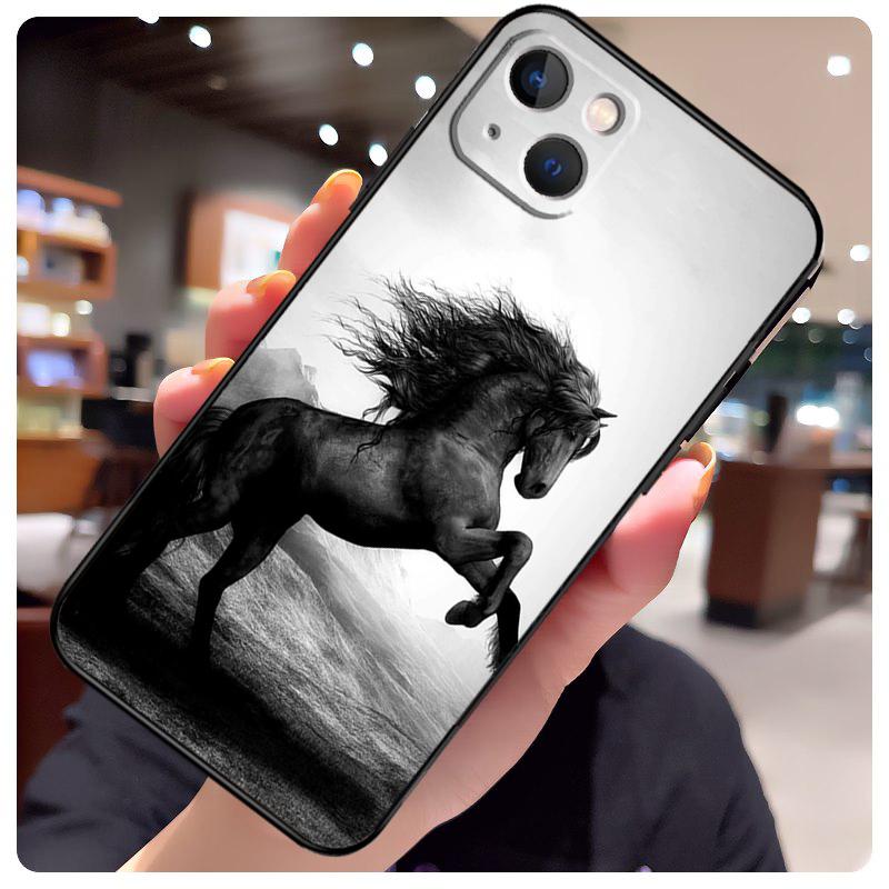 Доминирующий Крутой Чехол с Лошадью для iPhone 16 14 15 Pro Max 12 13 Mini 11 15 Pro Max Plus X XS Max XR Чехол для Телефона