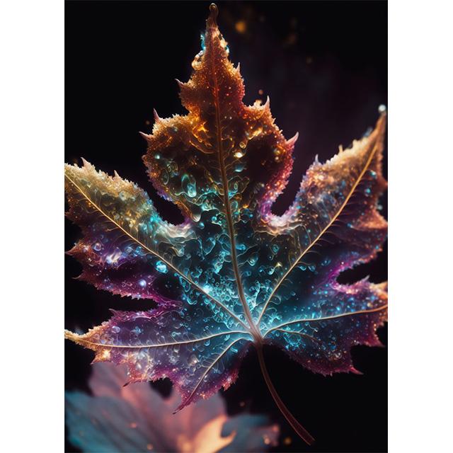 Фэнтези Растения Галактический Сад Листья Принты Постер Холст Картина Современное Настенное Искусство Картинки Для Гостиной Спальни Домашний Декор