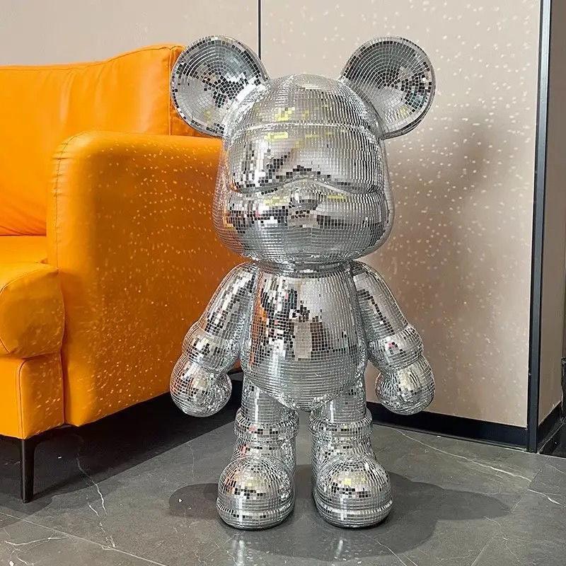 Гальванизированная крутая копилка-медведь, украшение для гостиной, для ТВ-тумбы