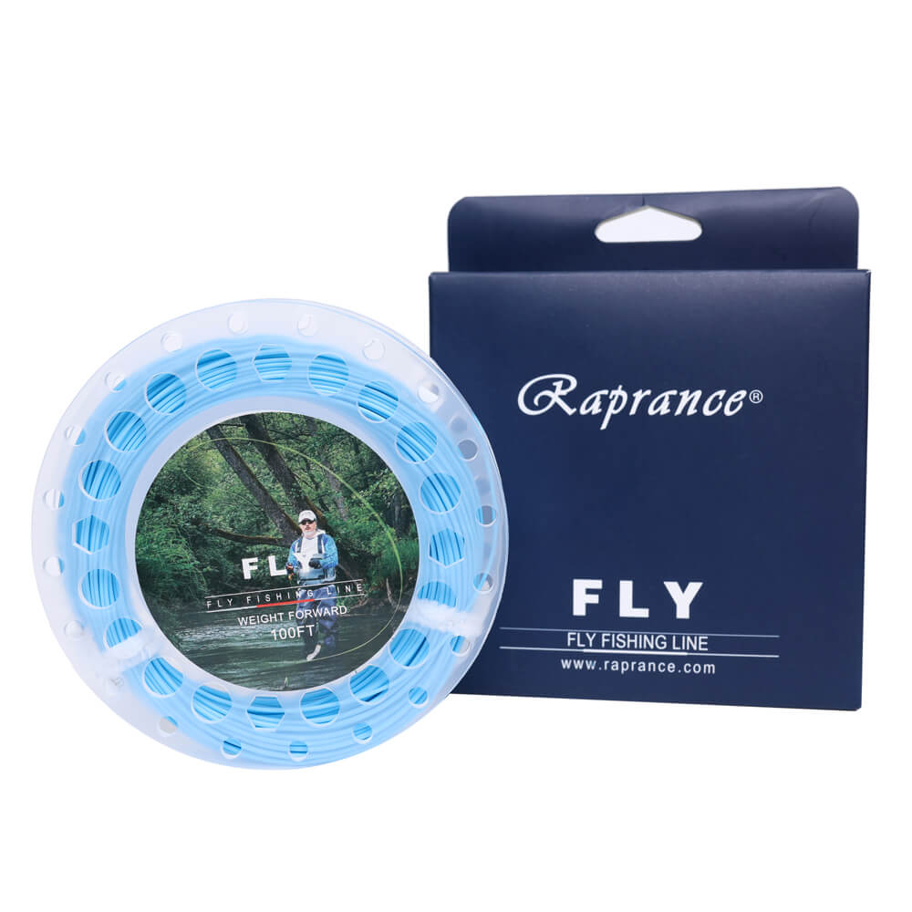 Raprance Floating Fly Fishing Line with 2 Welded Loops, Weight Forward Floating Fly Line, 100FT(3F,4F,5F,6F,7F,8F)