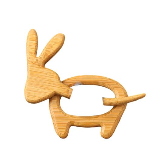 Деревянная брошь в виде животного Милая собака кошка булавка для свитера ручной работы птица кролик медведь черепаха брошь-булавка для свитеров шарфов шалей