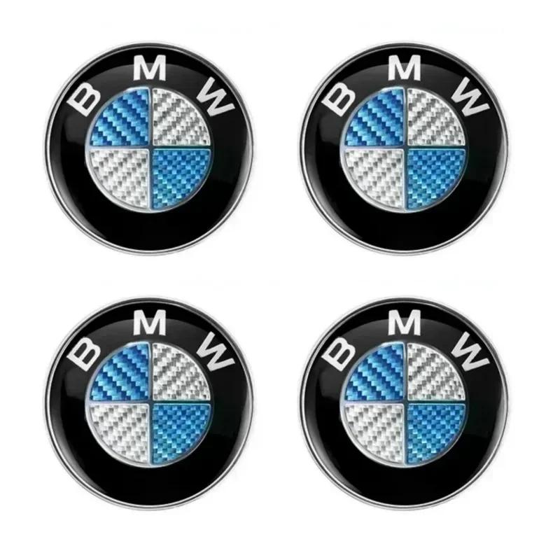 BYE1 New 2025 56/60/65/70mm Car Badge Wheel Center Cover Stickers Hub Caps Decal For BMW M M3 X5 X3 E46 E90 E39 F10 F20 F30 G20 E60 E