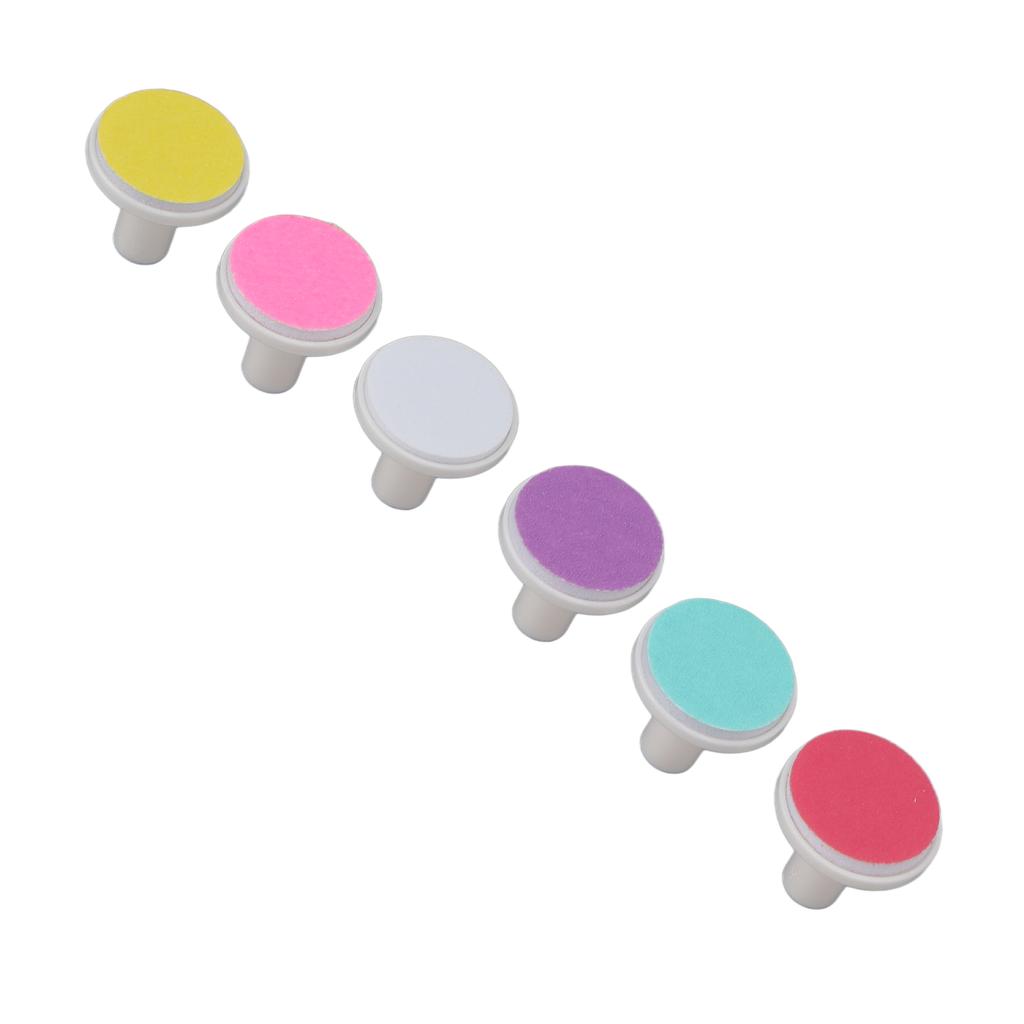 6pcs Baby Nail Trimmer Replacement Pads Professional Electric Nail File Grinding Heads Accessory