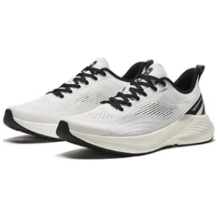 Anta Hydrogen Run 6 Comfortable Cushioning, Wear Resistant Low top Running Shoes Men's Black White 112425540-1