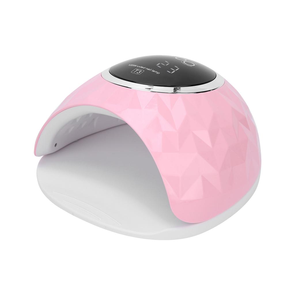 120W Intelligent Sensing Nail Gel Dryer Lamp Nail Gel Polish Curing Light Pink