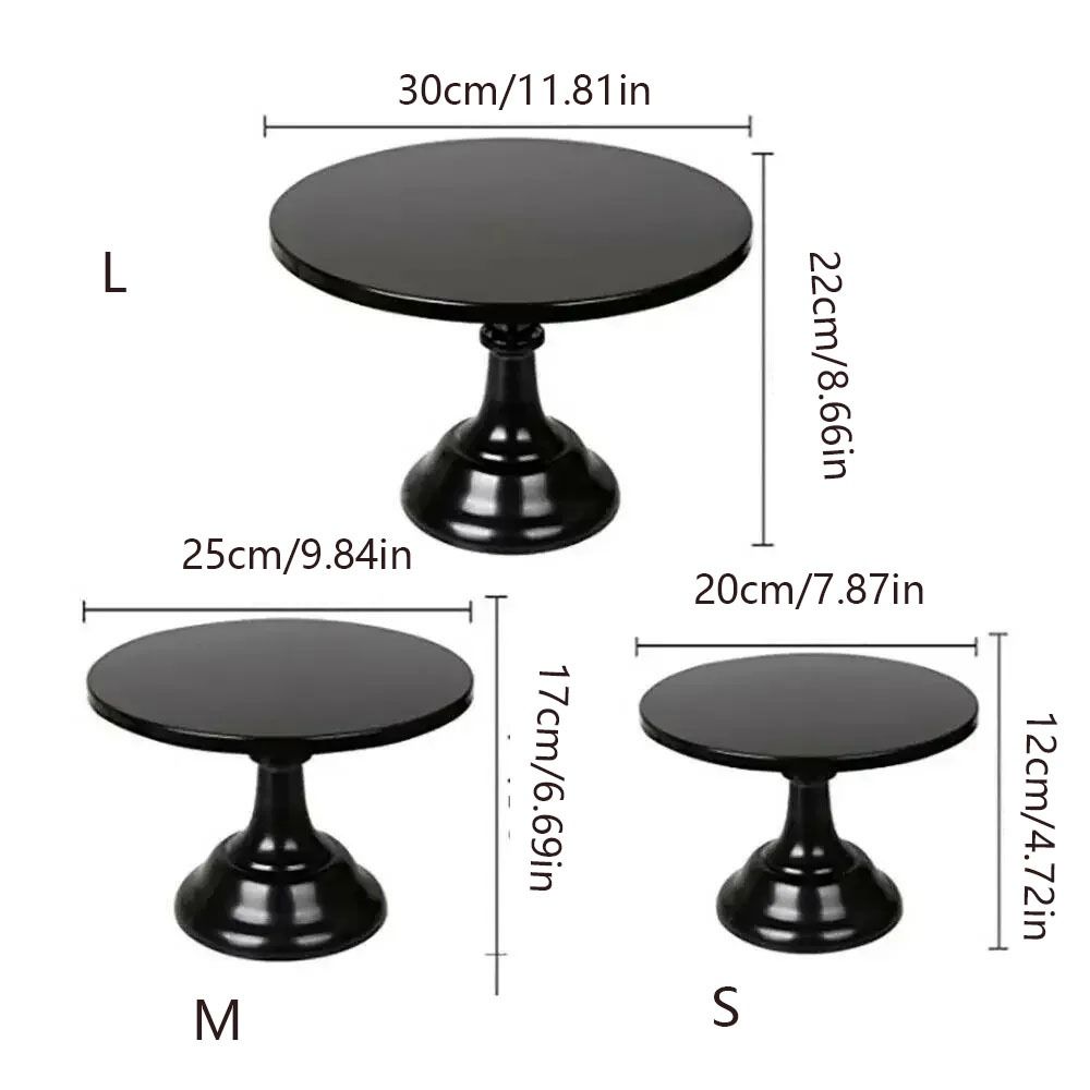 Round Dessert Table Display Rack Heavy Duty Cupcake Holder Stand High Base Cake Stand  Kitchen