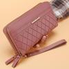 Long Women's Wallet Female Purses Tassel Coin Purse Card Holder Wallets Double Zipper Pu Leather Clutch Luxury Money Phone Bag