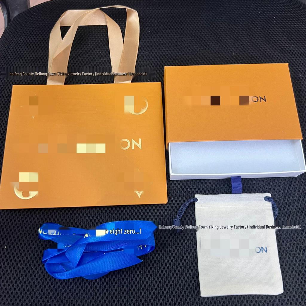 LV Light Luxury Enamel Necklace with Pink, Black, and White V Letter and Floral Design - Trendy Gift for Women.