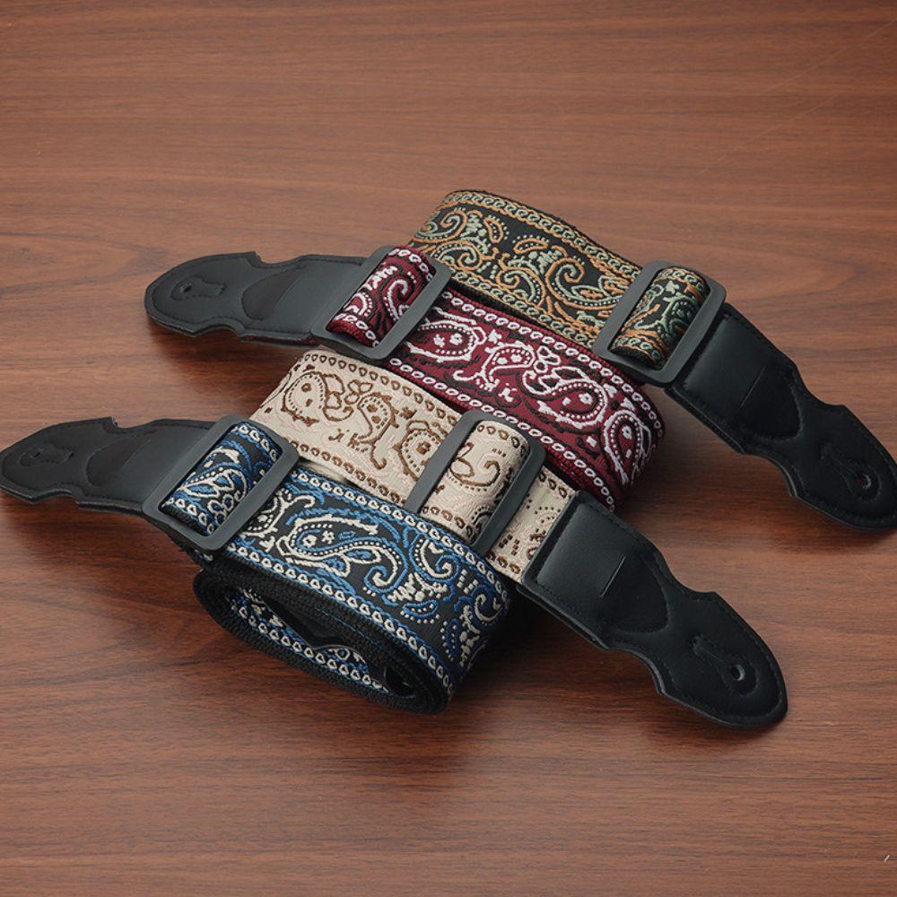 Vintage Electric Guitar Belts Adjustable Guitar Shoulder Belt Guitar Strap Guitar Accessories