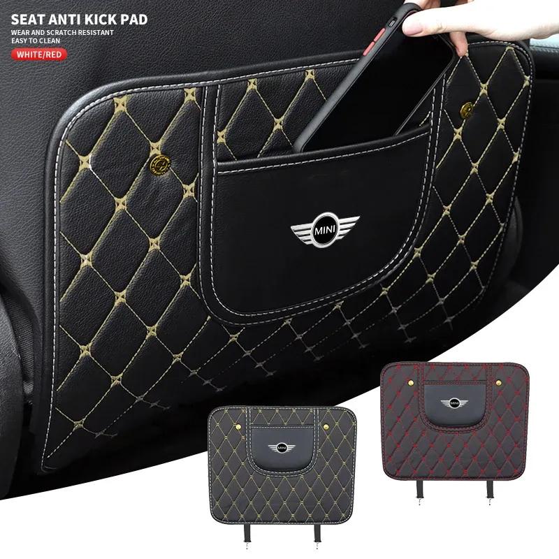 PU Leather Car Anti-Kick Mats Scratch Wear Resistant For BMW M F10 F07 E90 E60 F30 E89 E85 E91 E92 X1 X3 X4 X5 X6 1 3 5 7 Series