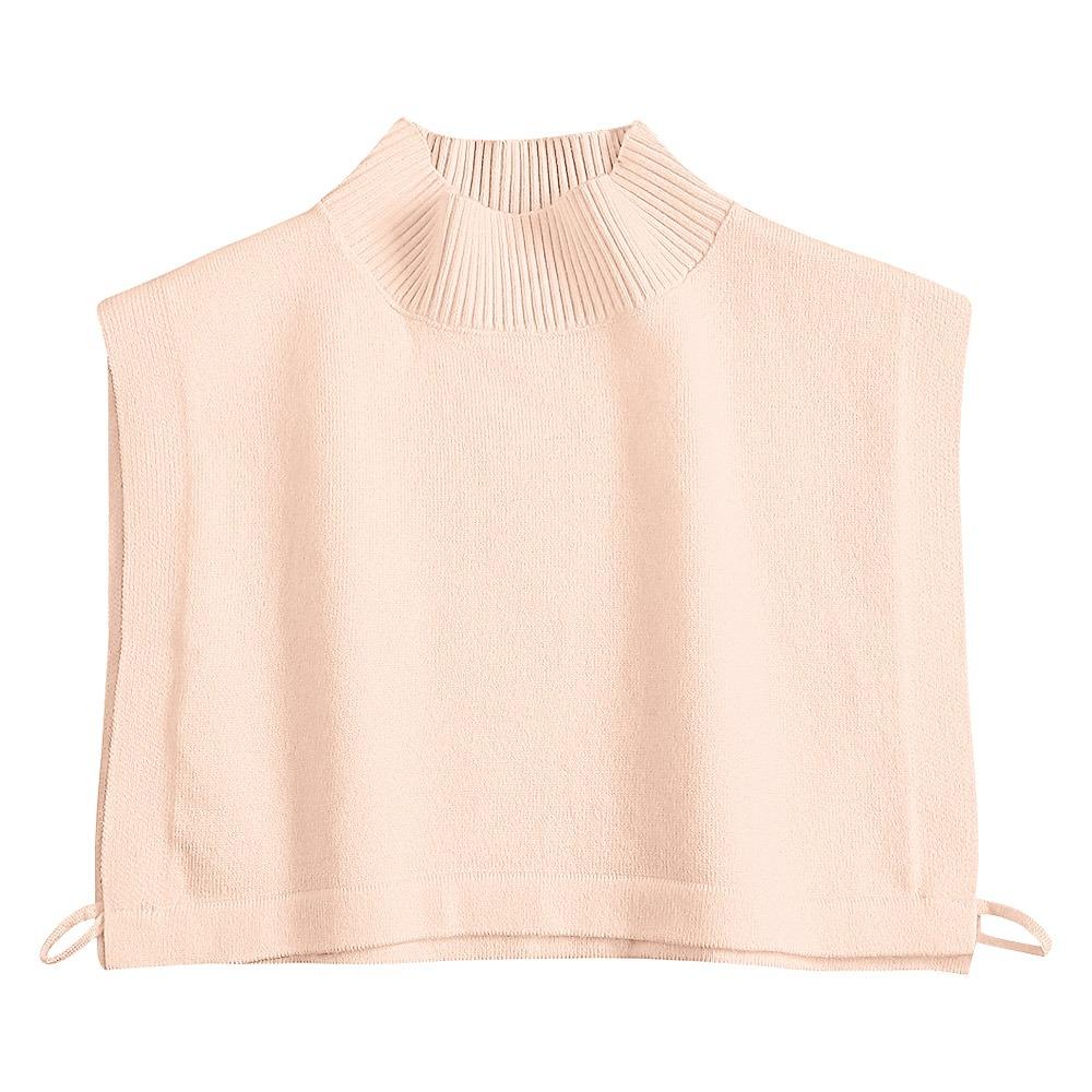 Adjustable Winter Sweater False Collar Solid Color Blouse Top Winter Season Clothing Accessories