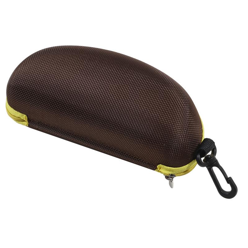 Portable EVA Sunglasses Case Shockproof Sport Glasses Case With Metal Carabiner Travel Zipper Eyeglasses Holder