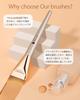 DUcare Foundation Brush Spatula Wide Brush for Liquid Even and Uniform Fishtail Makeup Brush DS021 Foundation, Application, Lightweight, Finish,