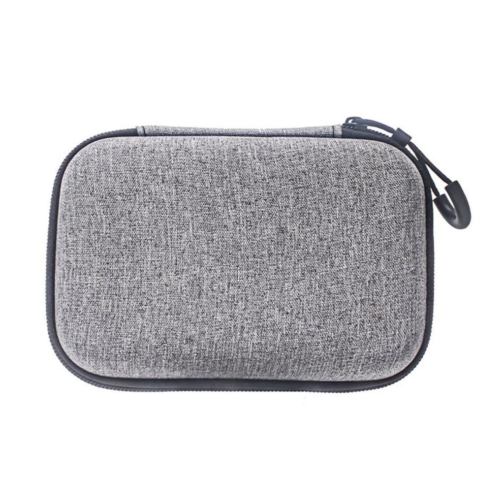 AI Voice Recorder Travel Case Water Proof EVA Shockproof Foam Large Capacity Carrying Bag for PLAUD NotePin Grey