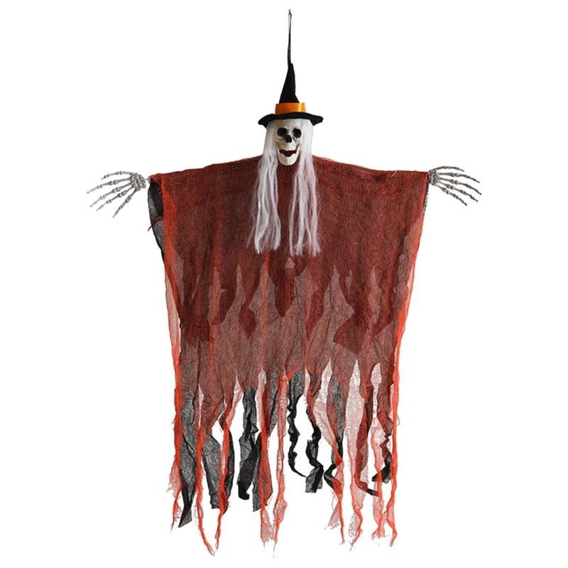 Halloween Ornament with Skull Head Halloween Decorations for Indoor Balconys Outdoor Yard Garden Parties Decorations