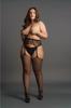 Le desir - Classic Plus Size Lace and Mesh Stockings