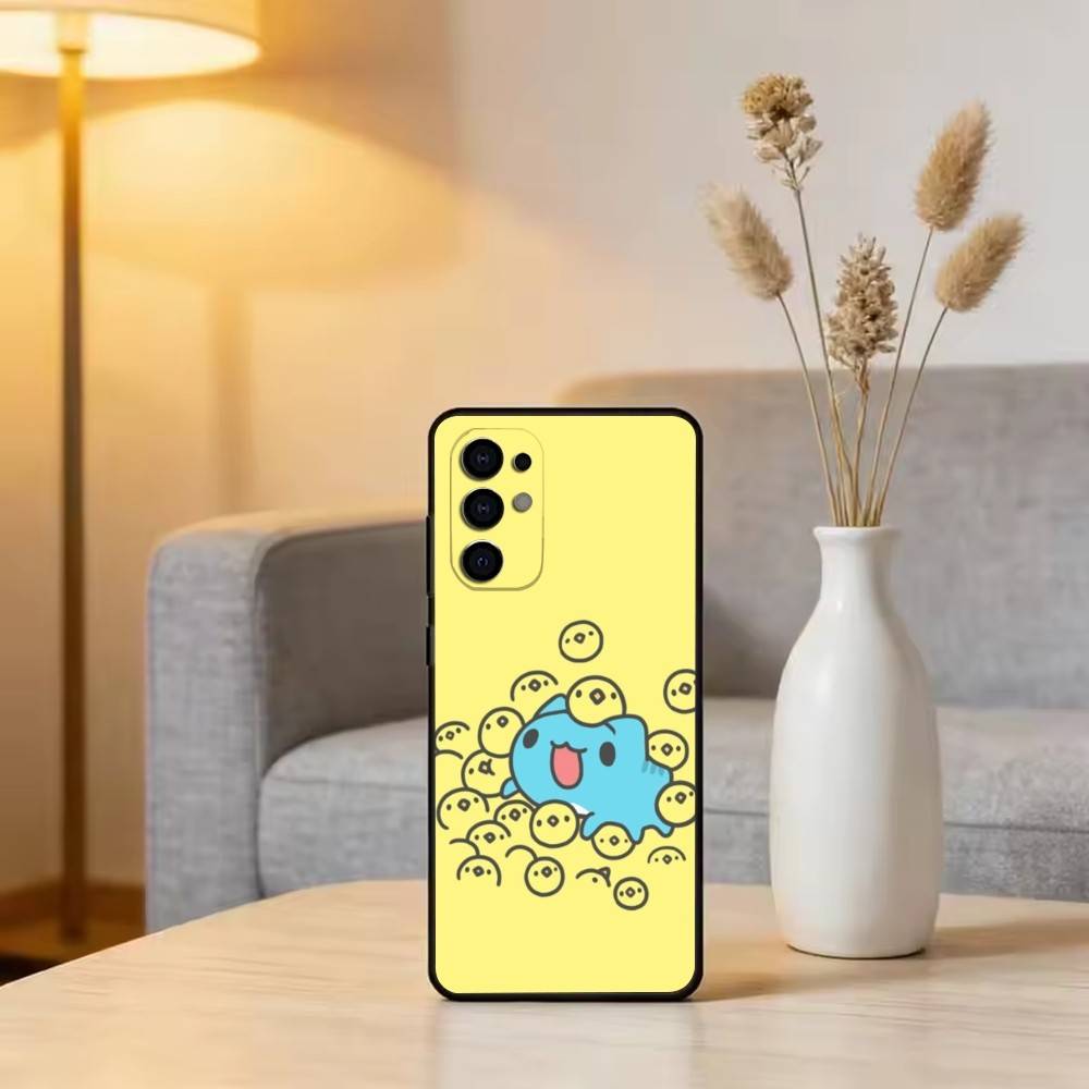 C-Capoo Kawaii B-Bugcat Phone Case Black Silicone Soft For Samsung S25,S24,S21,S22,S23,S30,Ultra,S20,Plus,Fe,Lite