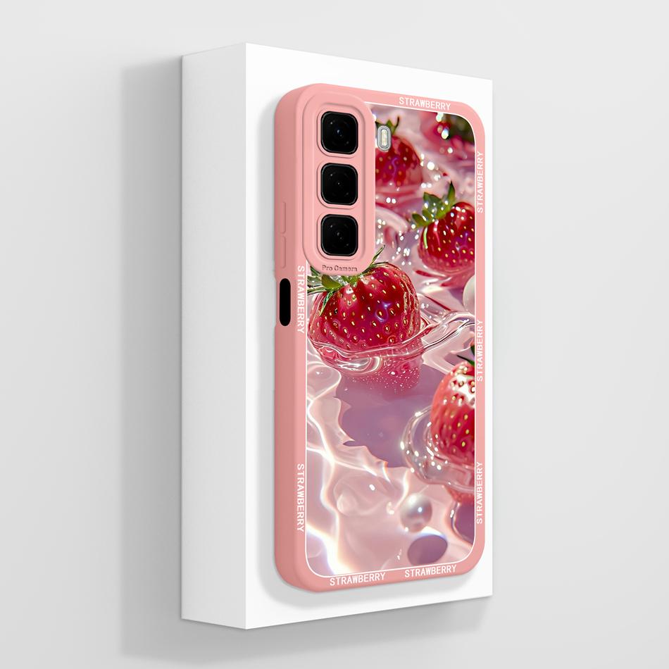 Чехол для Infinix Hot 50 Pro Plus 50i Милый Мультяшный Мягкий Жидкий Силикон Защита Камеры Чехол для Infinix Hot 50Pro+ 50 i
